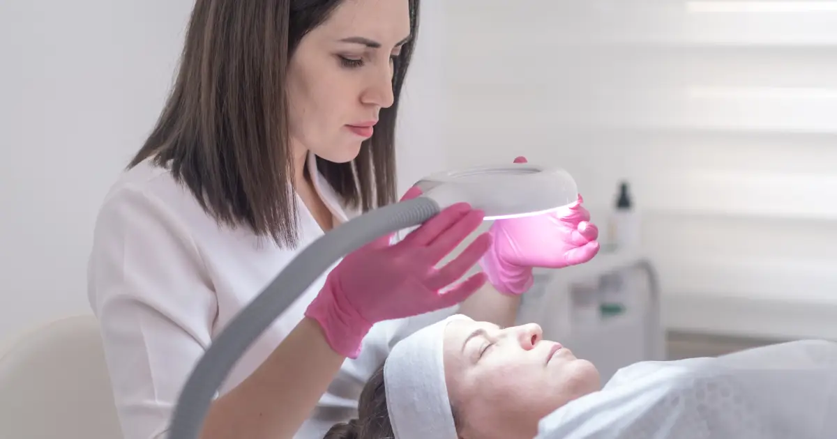 Professional facial treatment for glowing skin